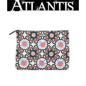CHANEL Flower Motif Clutch Bag Holiday